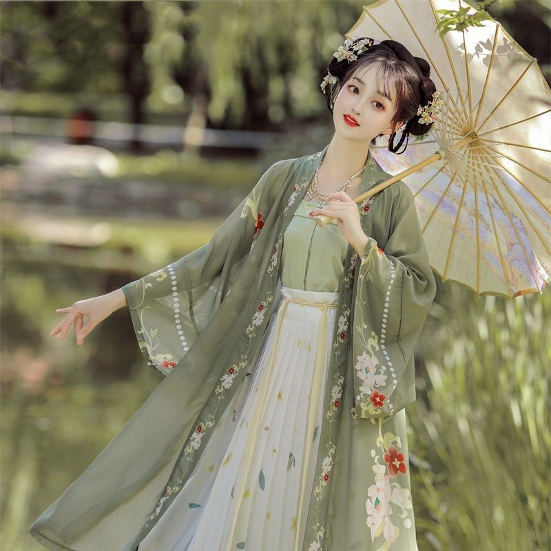 ผู้หญิงHunfu ชุดจีนโบราณ ชุดจีนย้อนยุคกี่เพ้า ชุดจีนโบราณผู้หญิง กระโปรง แต่งตัว ชุดจีนโบราณ ชุดจีนผ