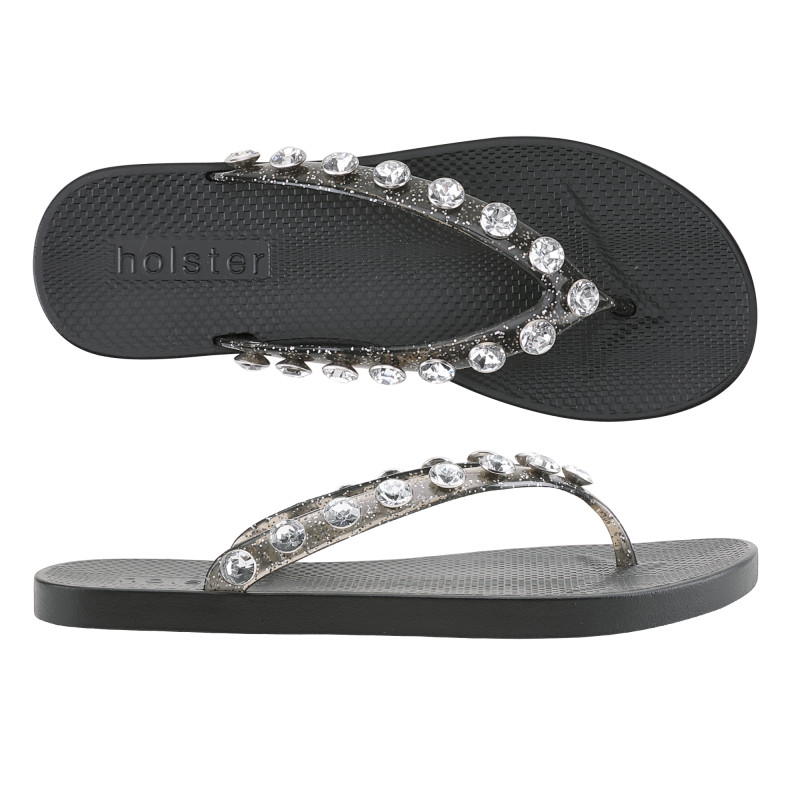 Holster Waikiki Clear Black Glitter HST272CBG รองเท้าแตะแบบมีหู