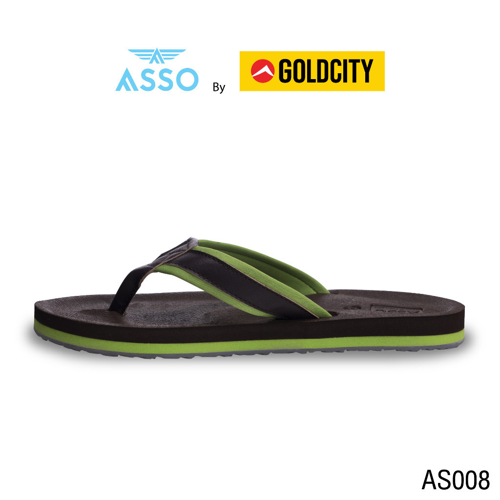 รองเท้าแตะ แบบหูคีบ  พื้นยางพารา SIZE 37-45 ส่งตรงจากโรงงานแท้100% ASSO รุ่น AS009