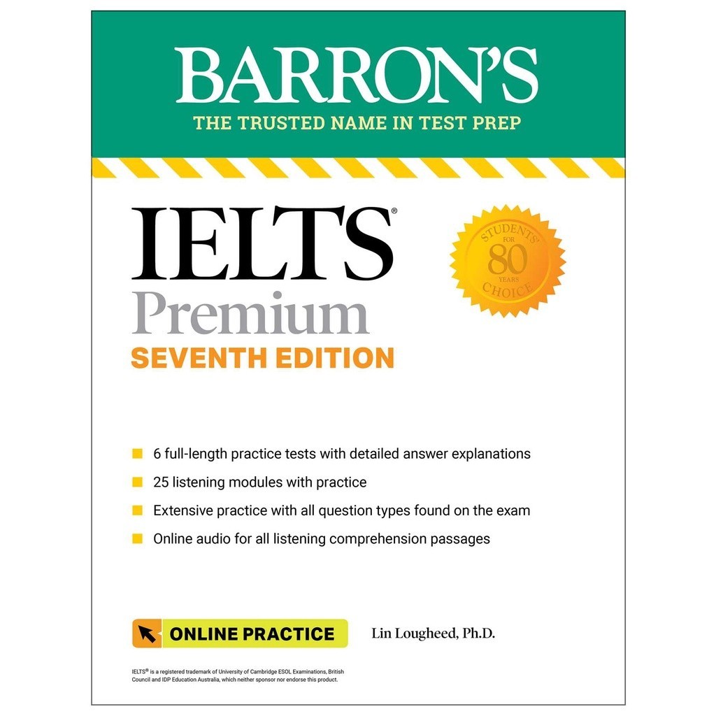Chulabook|c321|หนังสือ|IELTS PREMIUM: 6 PRACTICE TESTS + COMPREHENSIVE REVIEW