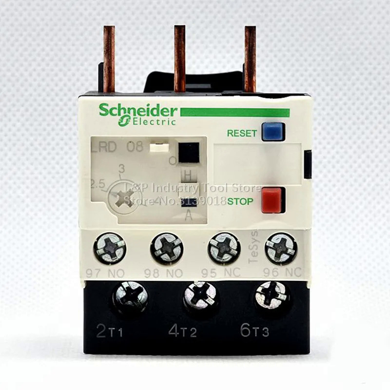 100% ใหม่เดิมชไนเดอ LRD08C คอนแทค LR-D08C 2.5-4A ความร้อนเกินรีเลย์สำหรับ LC1D