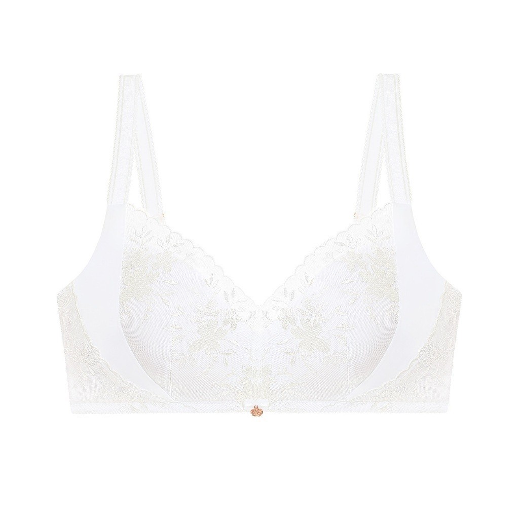 Triumph เสื้อชั้นในรูปแบบไม่มีโครง รุ่น Florale Slimming Beauty P-R รหัส 10218643  สีขาว 1534