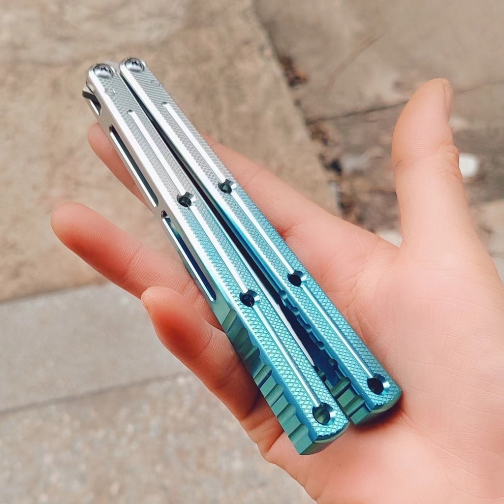 BALIPLUS Kraken V3 มีดพับ มีดควงของเล่น อลูมิเนียมอัลลอยด์7075 มีดบาลิซอง ของเล่นบาลิซอง มีดควง double speed channels