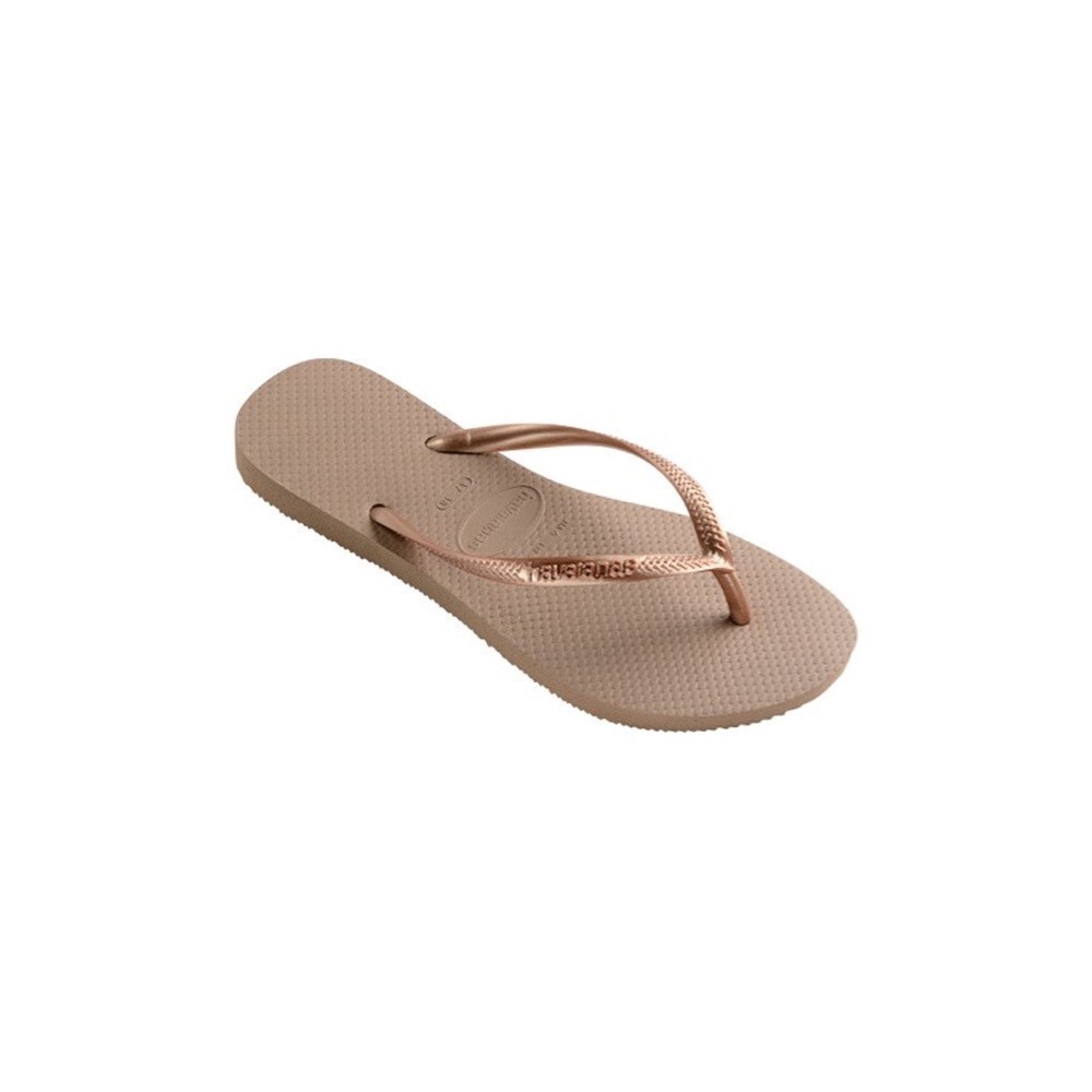 HAVAIANAS รองเท้าแตะผู้หญิง Slim Flip Flops ROSE GOLD 40000303581F_C2GDXX