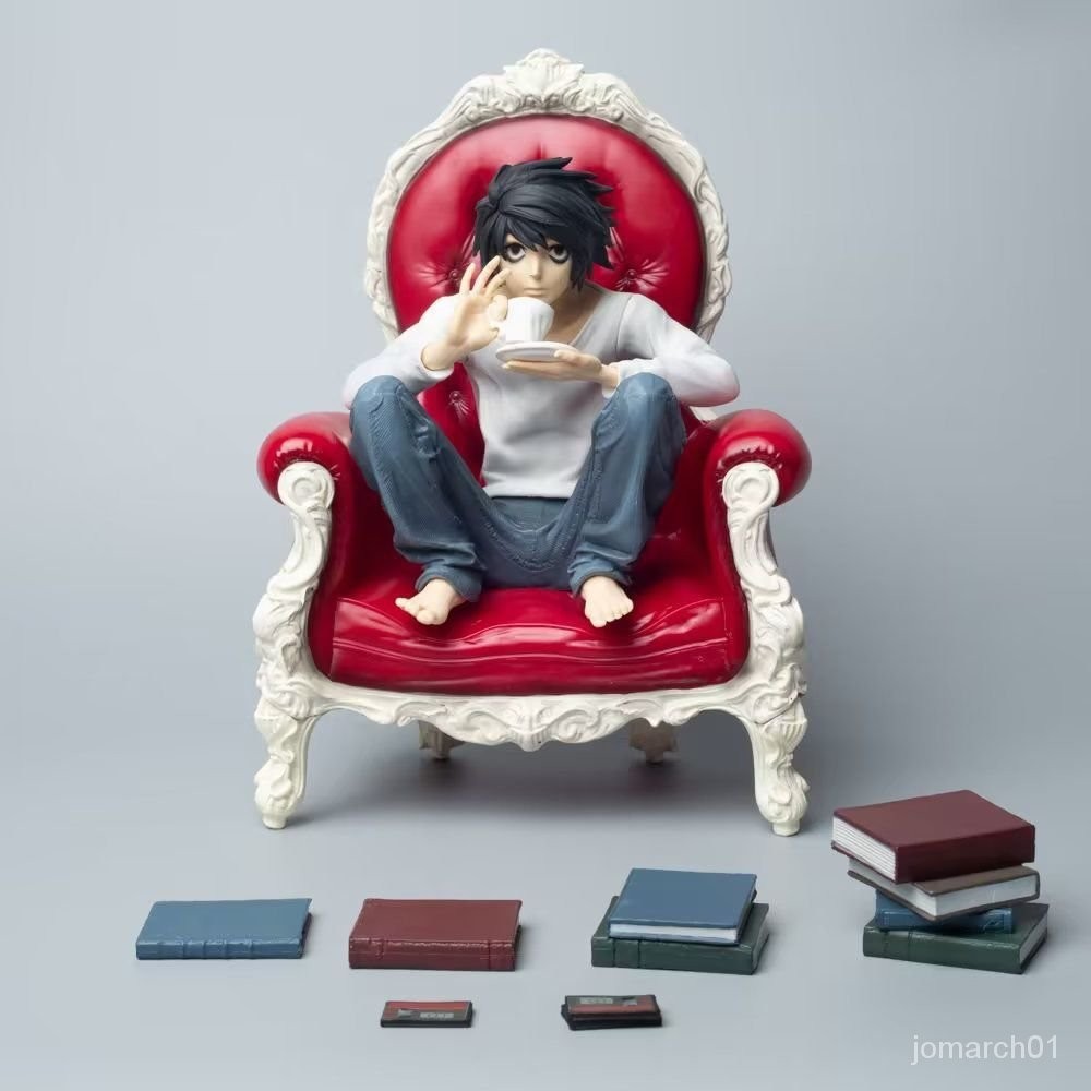 DEATH NOTE เดธโน้ต GK L Yagami Light ดื่มกาแฟ แบบจำลองรูปปั้น Figure Model