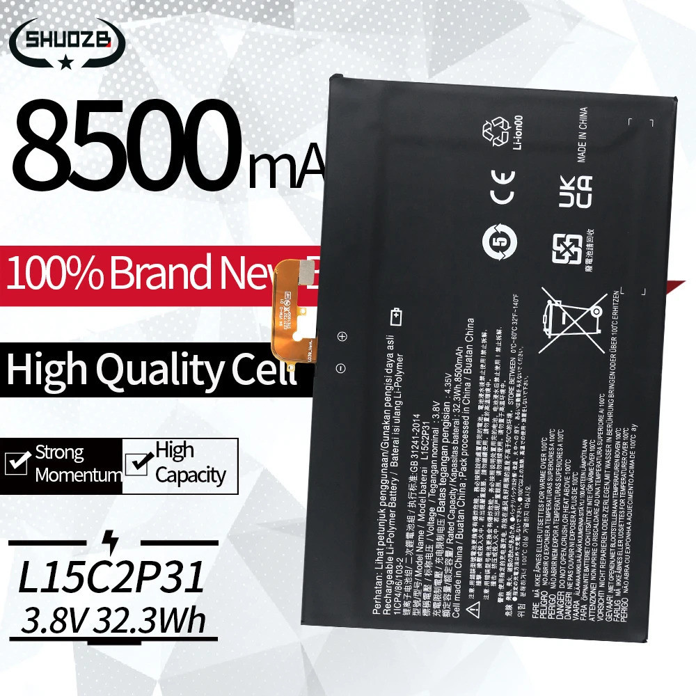 New L15C2P31 Laptop Battery For Lenovo Yoga Book YB1-X91F YB1-X91X X91L YB1-X90F YB1-X90L ZA0W ZA16 