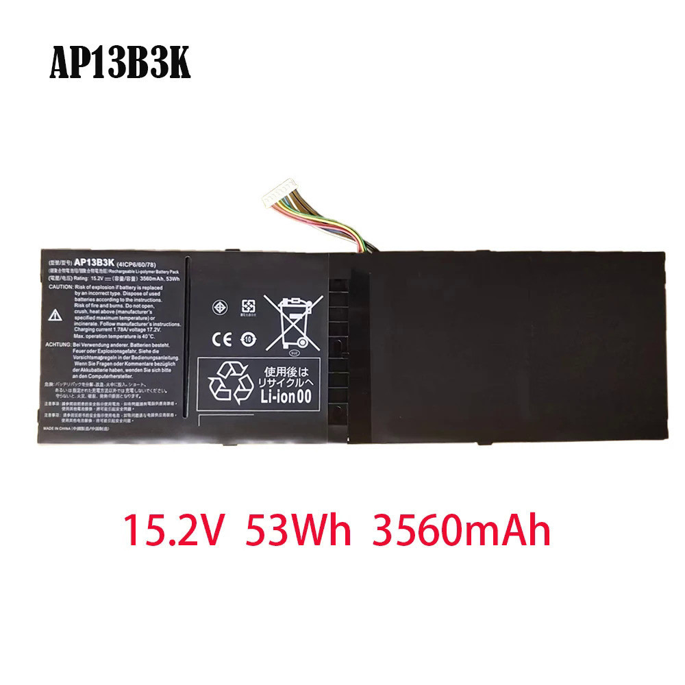 แบตเตอรี่ AP13B8K AP13B3K สำหรับ Acer Aspire M5-583 M5-583P M5-583P-5859 V5-552G R7-572 ES1-511 ES1-