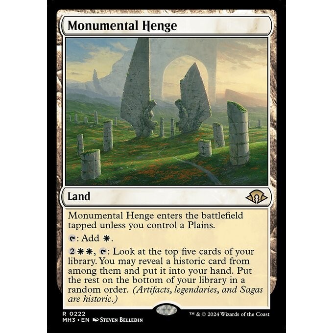 [Modern Horizons 3] - [MH3] - (R) -[Monumental Henge] -  [2024]
