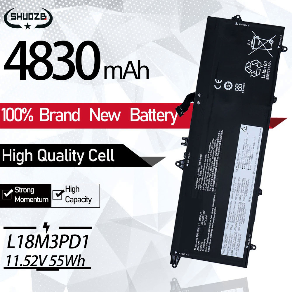 NEW L18M3PD1 L18C3PD1 L18M3PD2 Laptop Battery For Lenovo Thinkpad T14S T490S T495S Series L18L3PD1 L