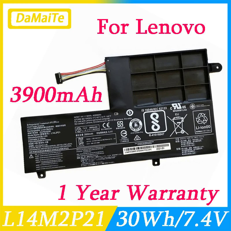 ใหม่ L14L2P21 L14C2P21แบตเตอรี่แล็ปท็อปสำหรับ Lenovo 330S-14AST 330S-14IKB L14M2P21 330S-15IKB 310S-
