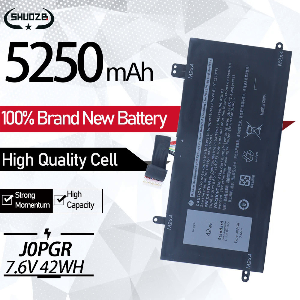 J0PGR JOPGR X16TW Battery For Dell Latitude 12 5285 2-in-1 5285 5290 Notebook Series T17G 1WND8 T17G
