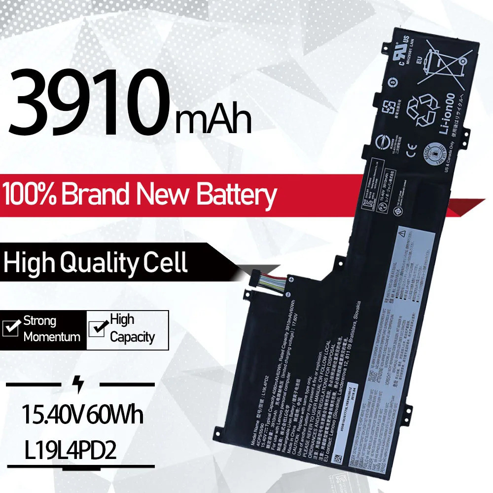 For Lenovo Yoga S740 14 Laptop Battery L19L4PD2 L19M4PD2 5B10U97772 5B10U97773 5B10W67424 S740-14IIL