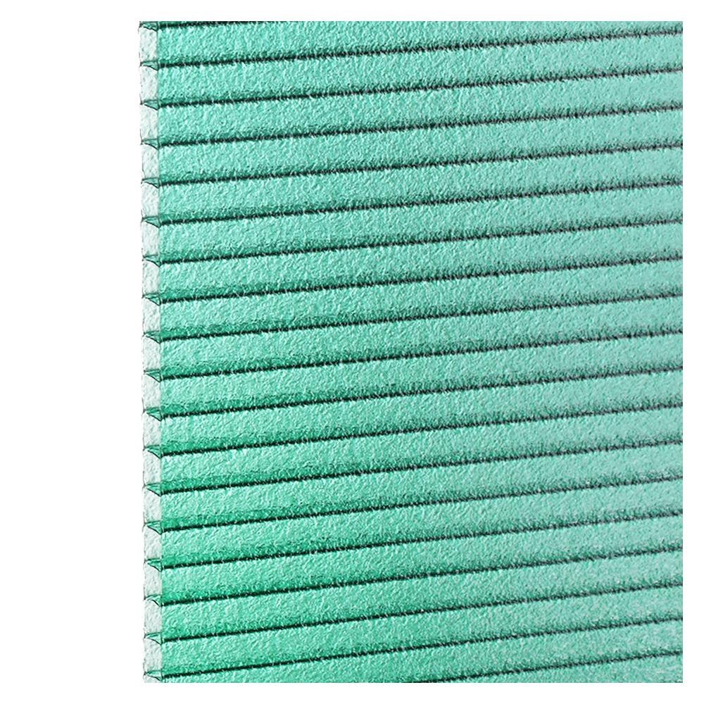 HomePro แผ่นโพลีคาร์บอเนตแบบใส 122x244x0.6 ซม. สีเขียวมุก แบรนด์ SUNSHIELD