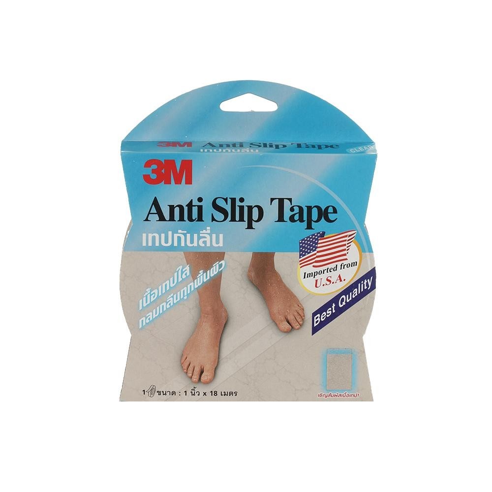 3M เทปกันลื่น 1 นิ้วX18 ม. สีใส จัดส่งโดย HomePro