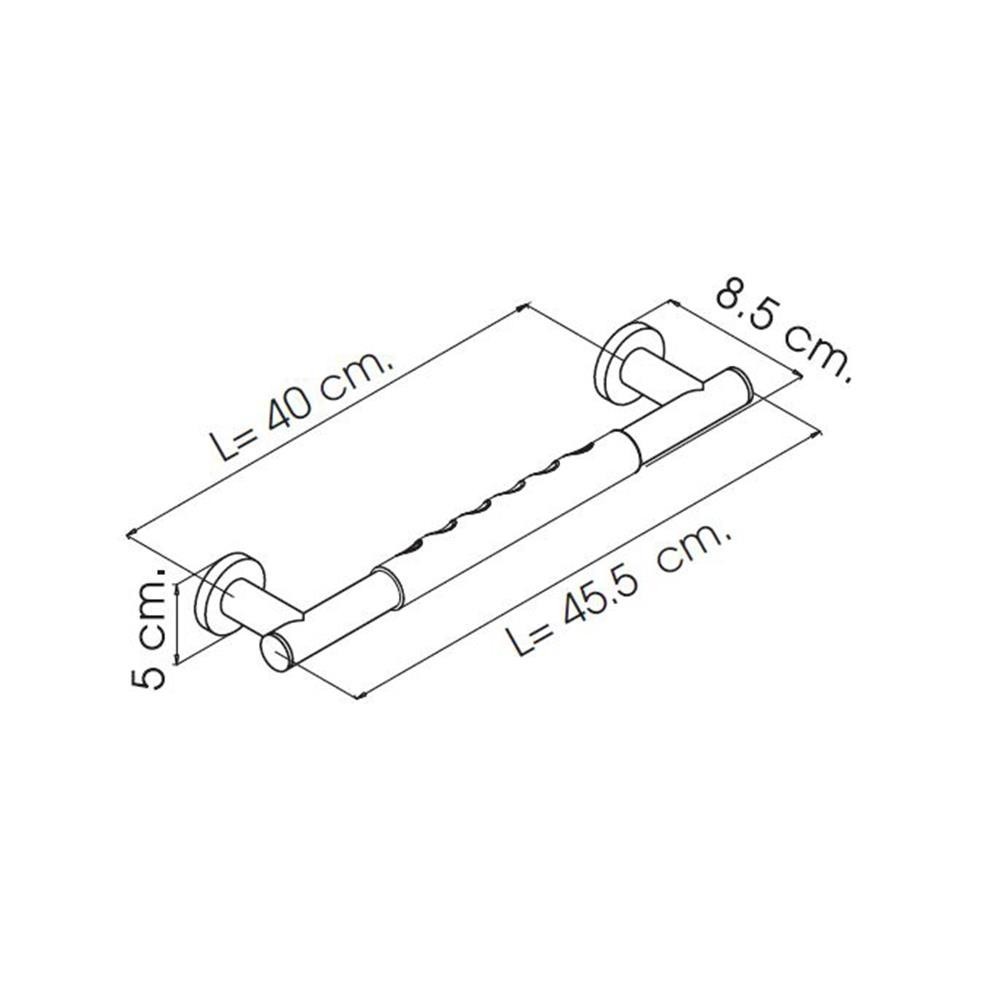 I-SPA ราวจับกันลื่นตรง BD-CA-GRA45A(GR)