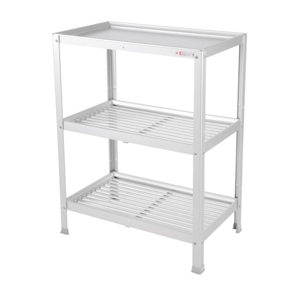HomePro ชั้นคว่ำจานบนเรียบอะลูมิเนียม 3ชั้น แบรนด์ EKONO