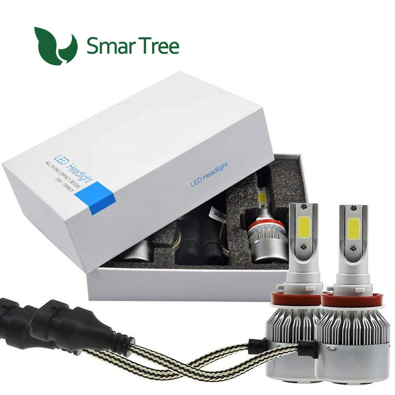 JHS High Quality Auto Led light C6 H11 H4 H7 headlight 12V 36W 3800LM Led Headlight Car  Faros Fog L