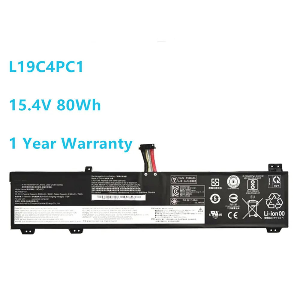 Lenovo laptop battery, V, 80oh, R7000P, Y7000P, 15ARH, 5, Y550, 15ARH, L19C4PC1, L19C4PC1, new
