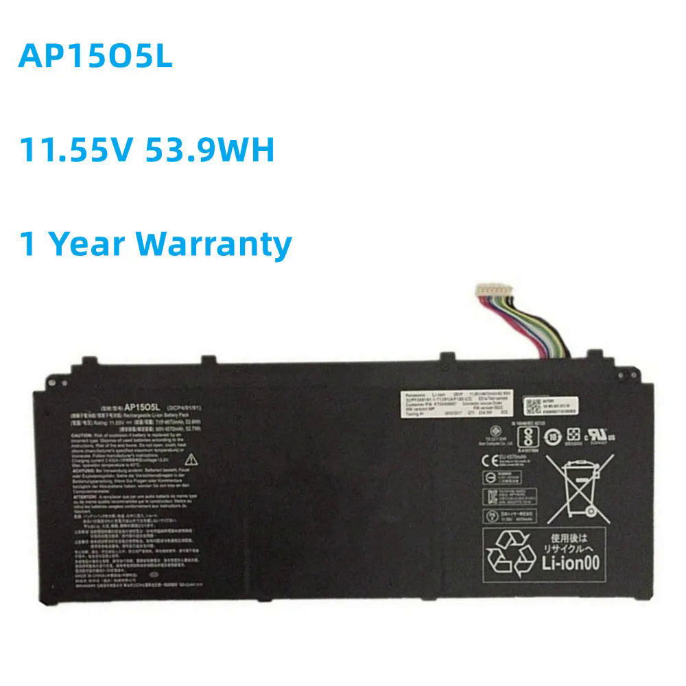 Laptop battery for Acer, AP15O5L, Aspire V, san3.9w, ap155l, AP1503K S 13, os, boho, boho,,,, from, 