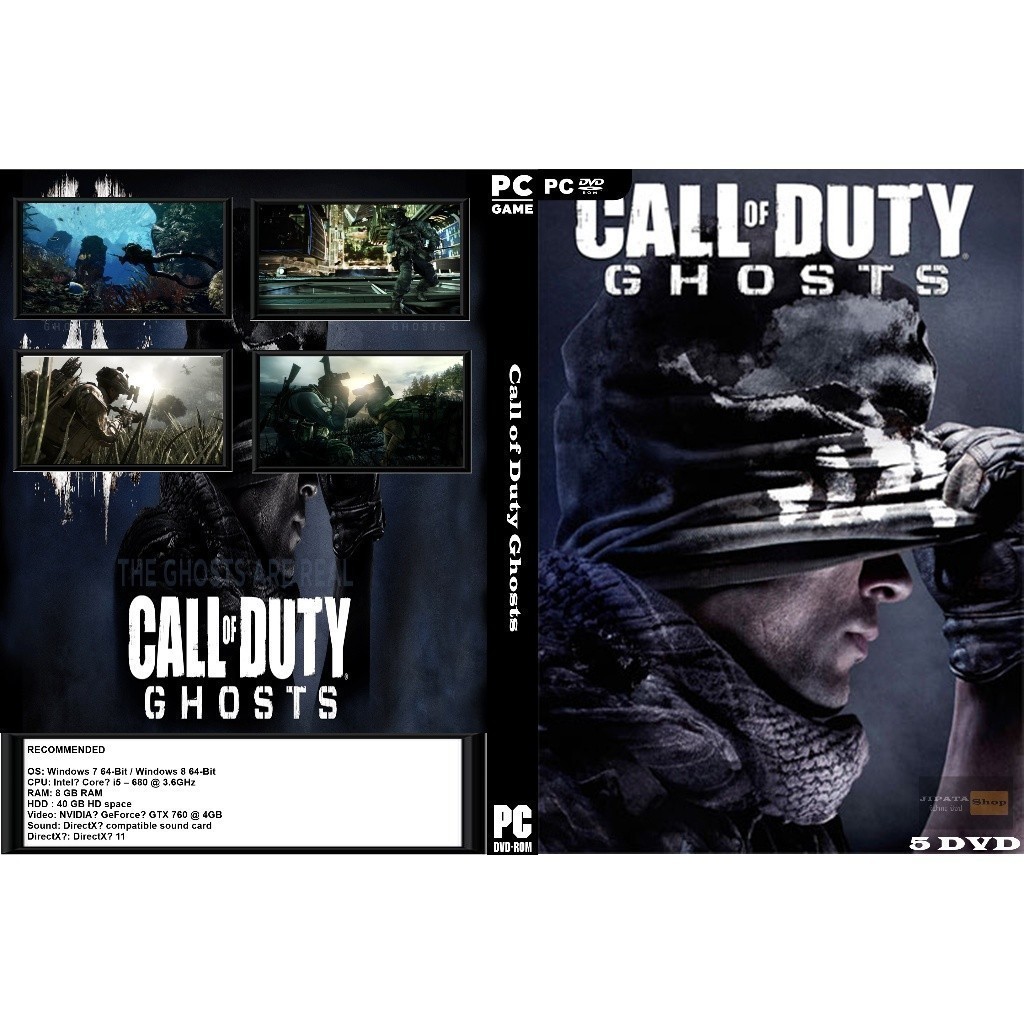 แผ่น Game PC Call Of Duty Ghosts (5DVD)
