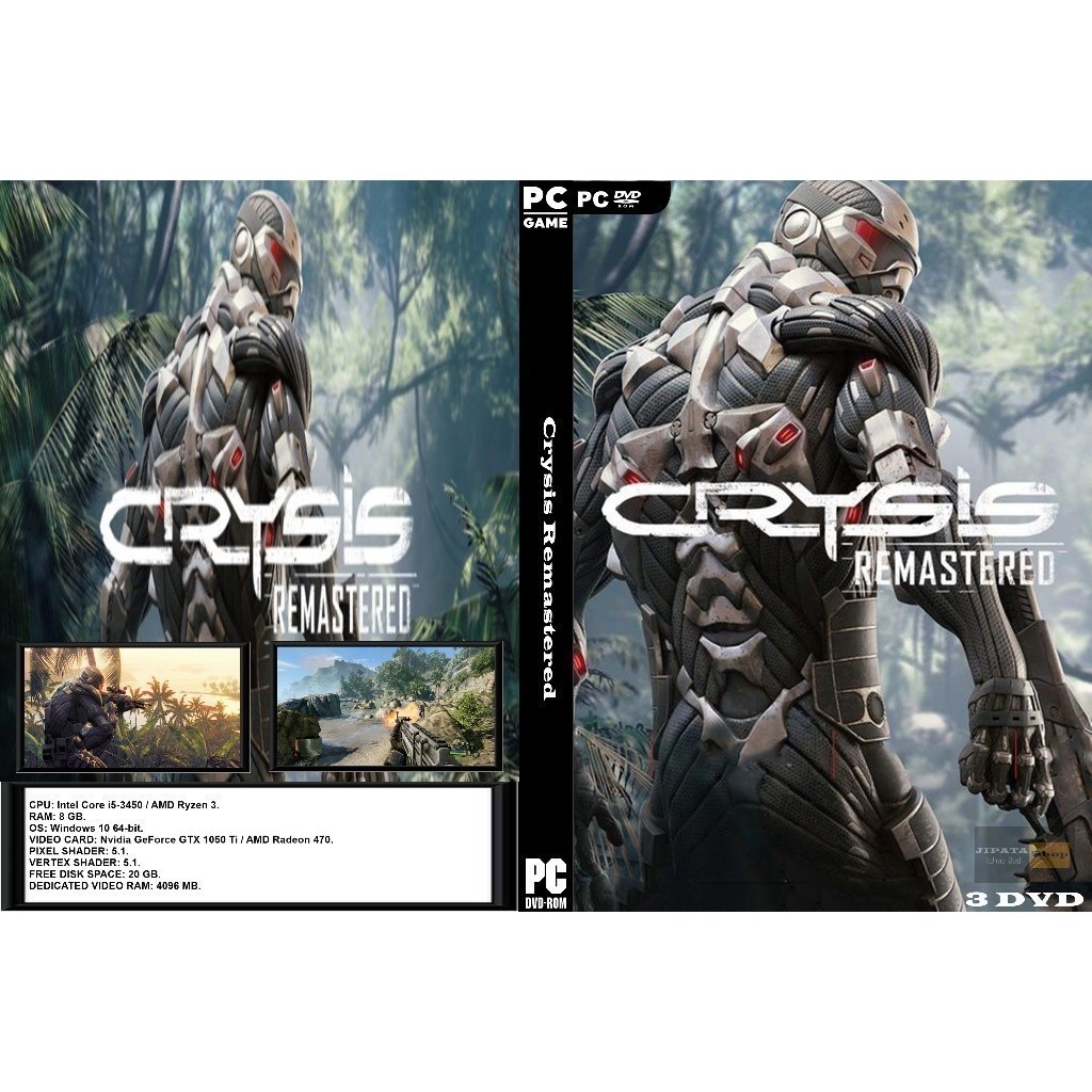 แผ่น Game PC Crysis Remastered (3DVD)