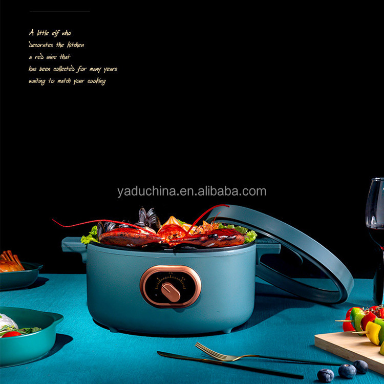 Multicooker Fry Pan Noodles Steamer Anti Scalding Outdoor Mini Hot Pot Electric Cooking Pot