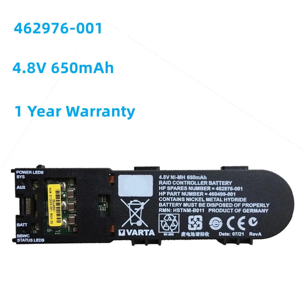 New 462969-B21 462976 460499-001 HSTNM-B011 battery for HP controller P410 P410i P212 BBWC 8V 650mAh