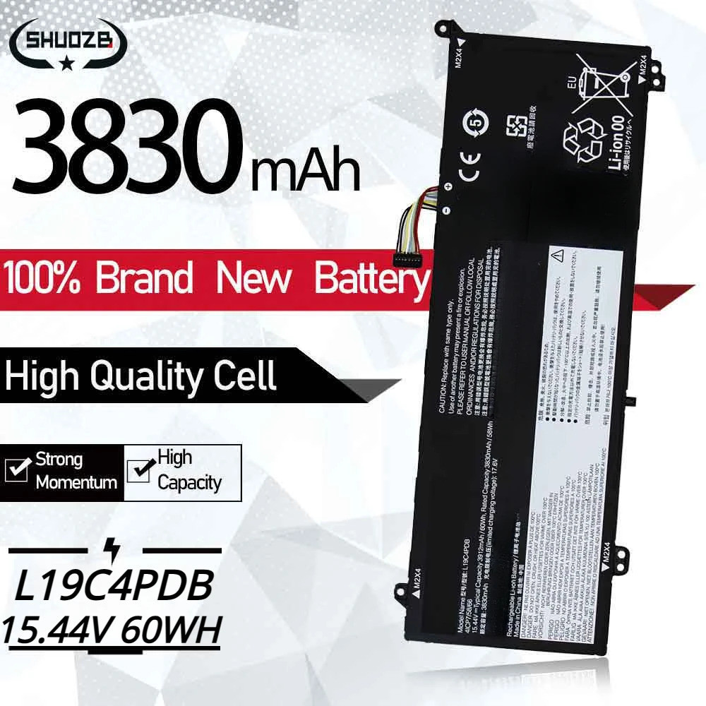 New L19C4PDB L19M4PDB Laptop Battery For Lenovo 14s Yoga ITL ThinkBook 14 15 G2 G3 ITL ARE ACL Serei