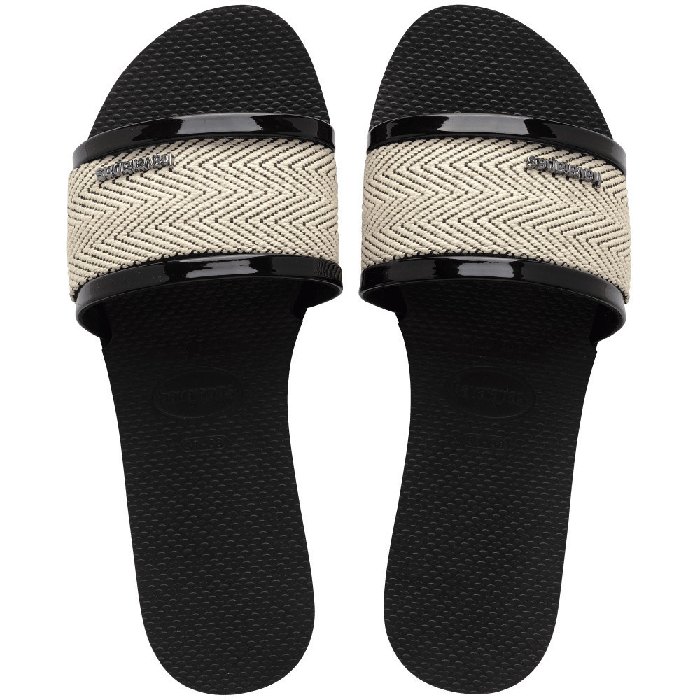 HAVAIANAS รองเท้าแตะผู้หญิง You St. Trancoso Premium Sandals BLACK 41460630090F_H3BKXX