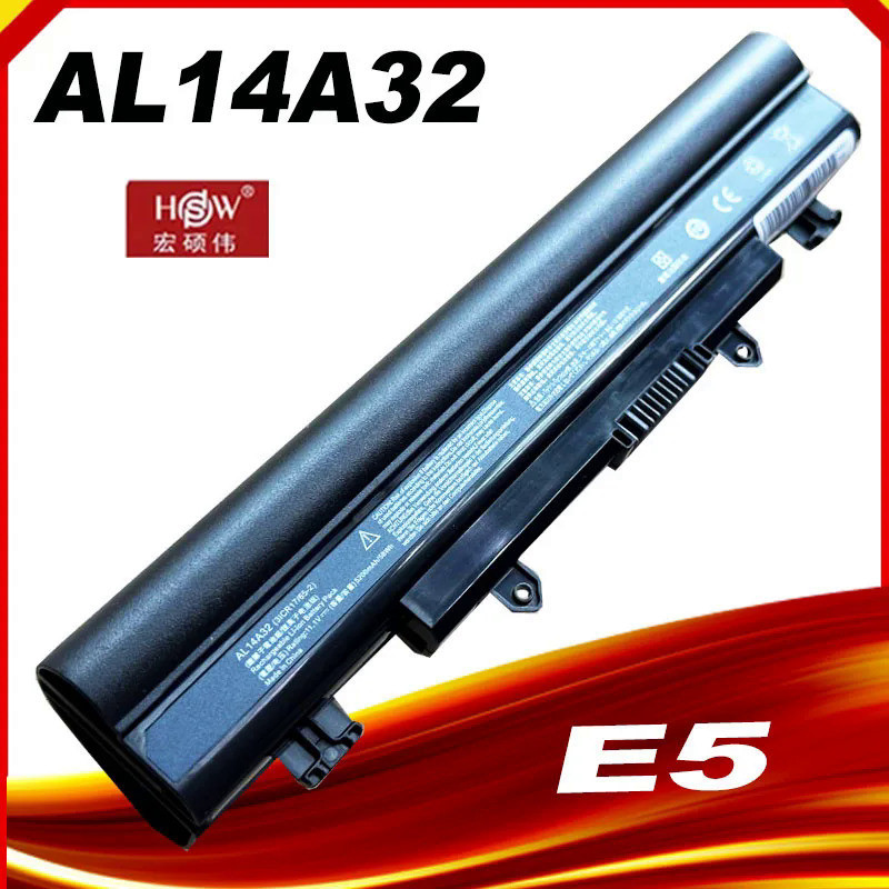 แบตเตอรี่แล็ปท็อป AL14A32สำหรับ Acer E14 E15 E5-411 E5-421 E1-571G E5-511 E5-551 E5-572 E1-571 V3-57