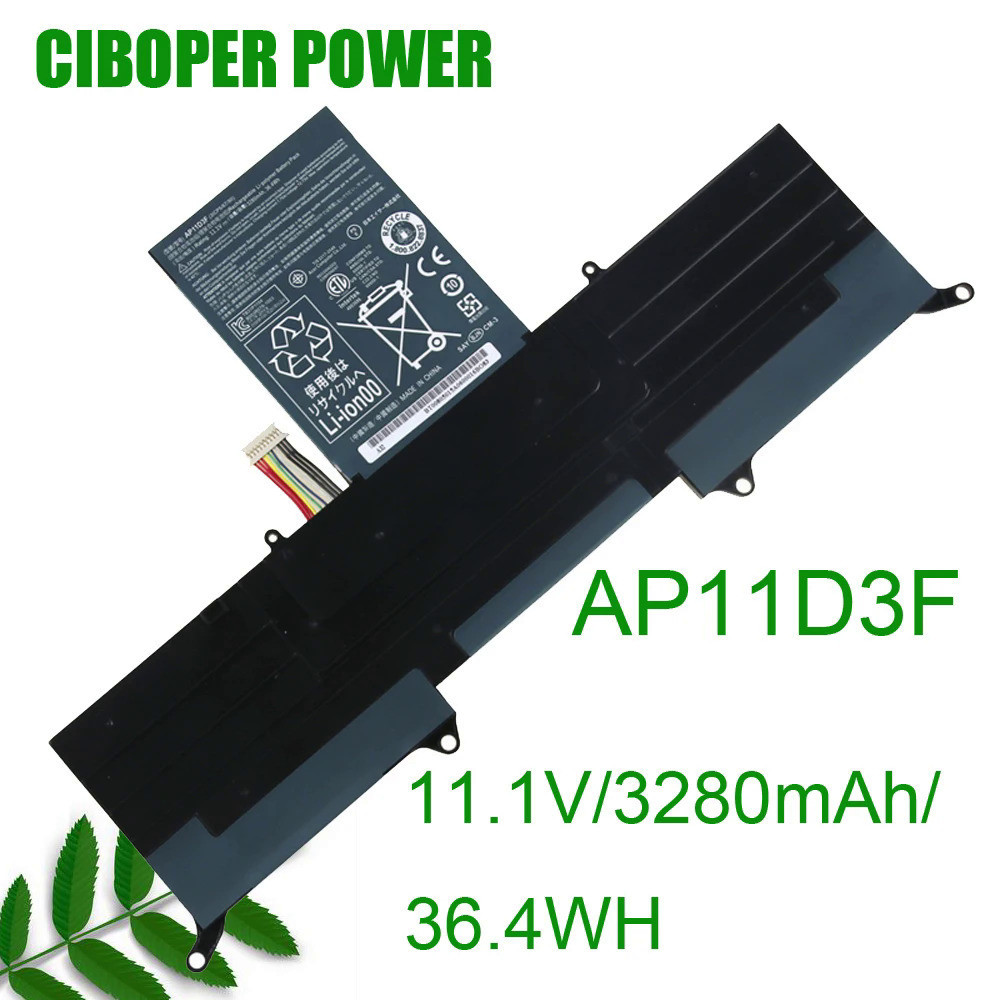 Original คุณภาพแบตเตอรี่แล็ปท็อป AP11D3F 3280MAh/36.4WH 11.1V สำหรับ S3 S3-951 S3-391 AP11D3F AP11D4