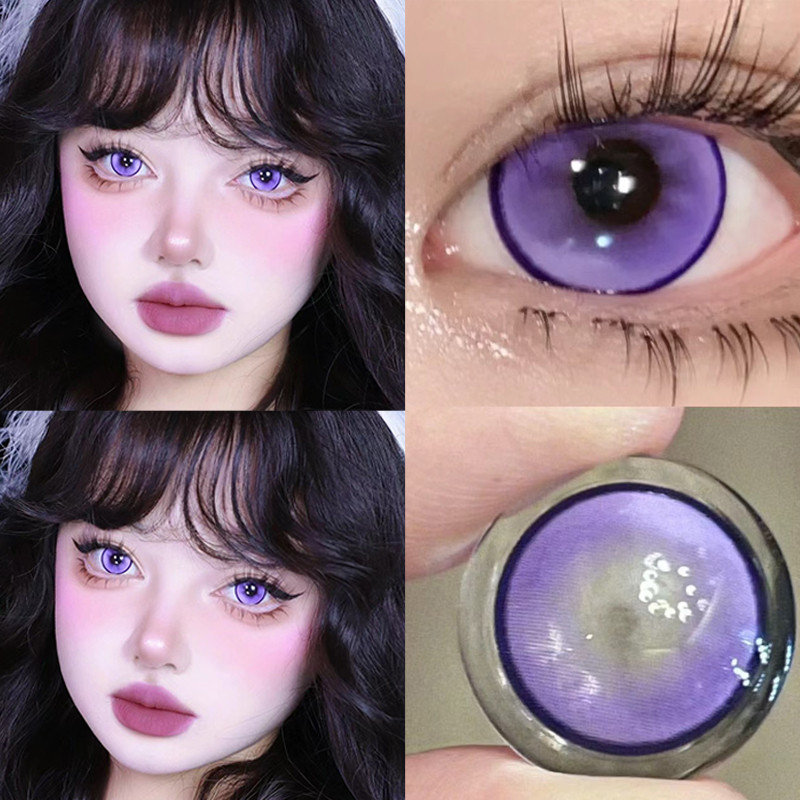 คอนแทคเลนส์ (ขนาดมินิ) Yilala อมน้ำ40% แว่นสายตาสั้น คอนแทคเลนส์สี Cosplay