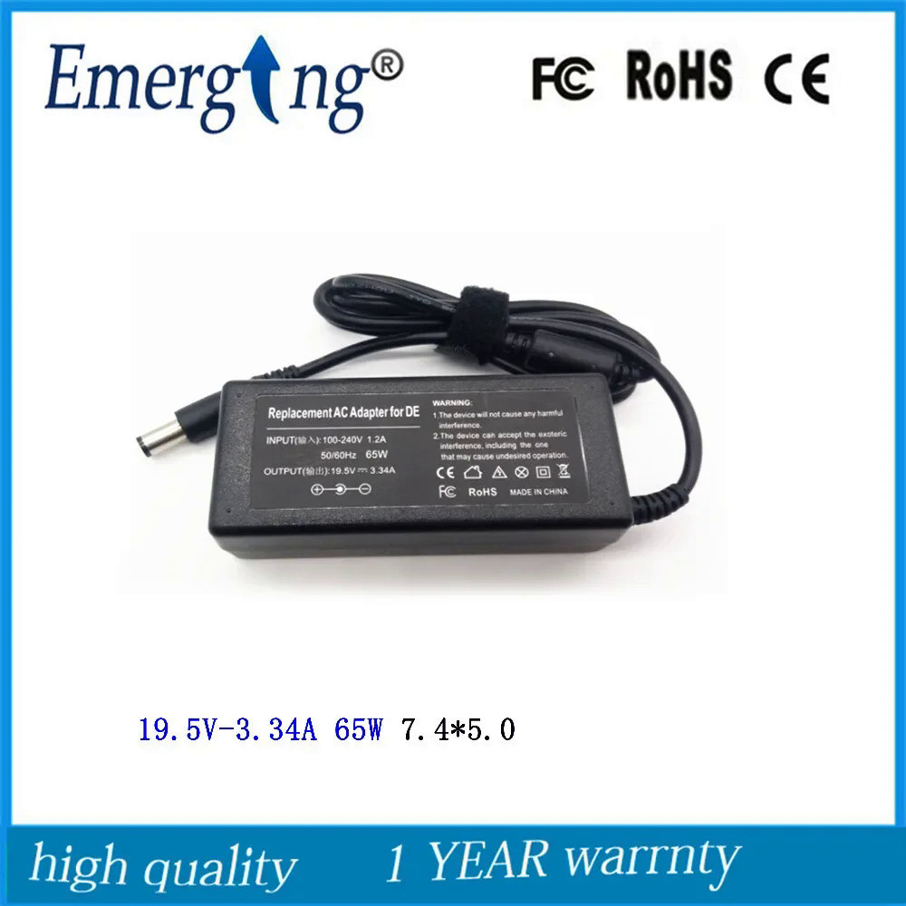 19.5V 3.34A 65W 7.4X5.0mm AC Adapter PA-21สำหรับ Dell Inspiron 15z 1570 5523 17R D630 1546 1501 1521