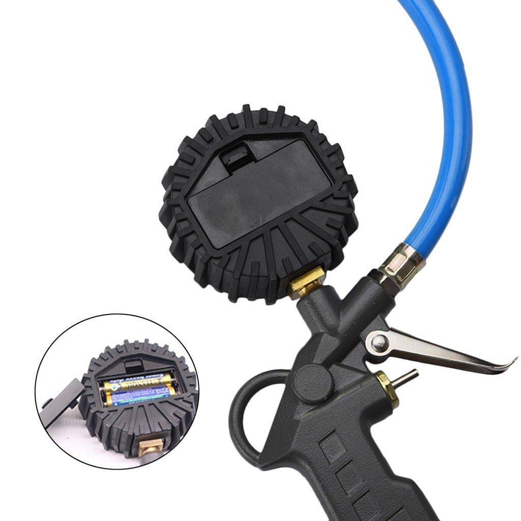 ที่เติมลมยางรถ ระดับความดัน เครื่องเติมลมยาง 0-220 PSI 0-16Bar Tire Pressure Monitor