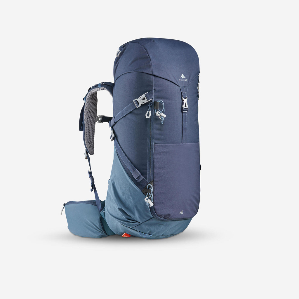 QUECHUA - เป้สะพายหลังสำหรับเดินป่าบนภูเขารุ่น MH500 ขนาด 30 ลิตร (สีน้ำเงิน) - Mountain Walking 30 