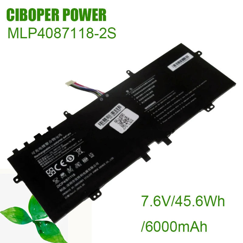 CP แบตเตอรี่แล็ปท็อป MLP4087118-2S 7.6 V/V MLP4087118สำหรับสำหรับ MCNAIR H3CBook 13 Notebook
