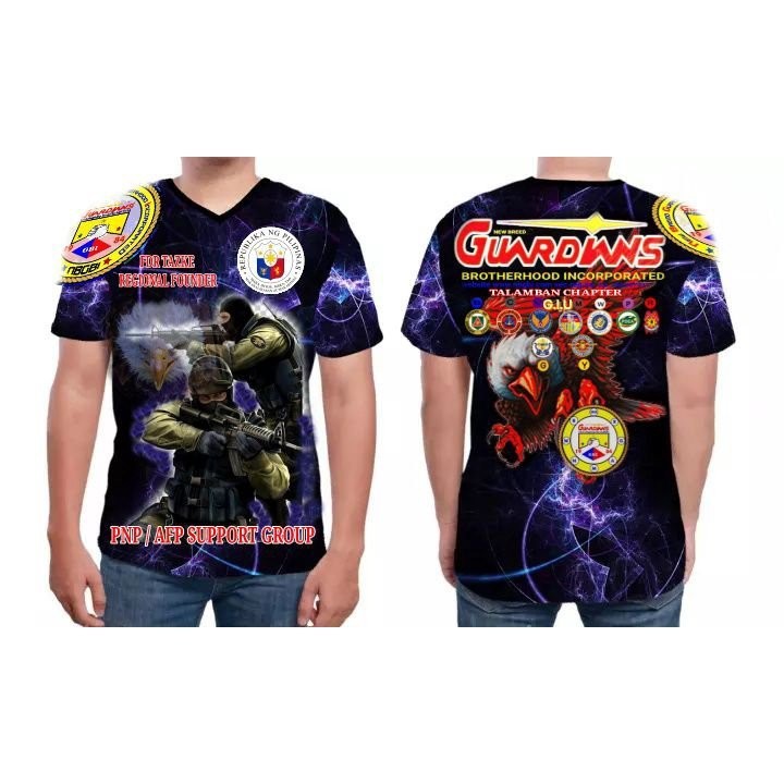 【High quality】2023 GUARDIANS SUBLIMATION Fraternity Shirt