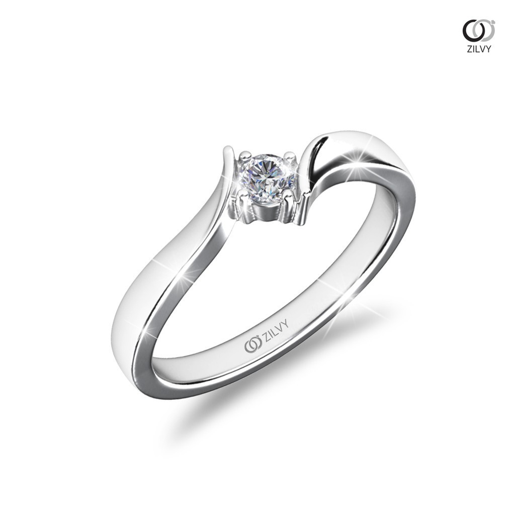 Zilvy Kwandee - แหวนหญิงเพชรน้ำร้อย 0.07 กะรัต (GR714)