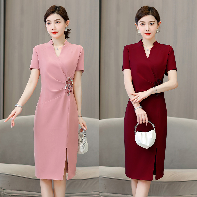 2023 new wedding mom dress women's mom dress wedding banquet dress high end summer wedding