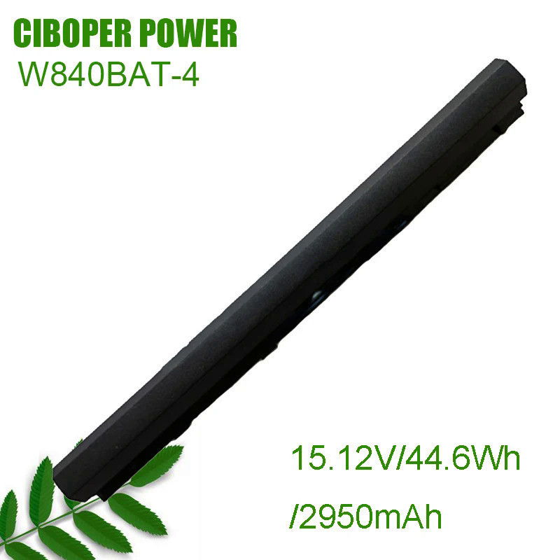 CP แบตเตอรี่แล็ปท็อป W840BAT-4 15.12V/44 .6wh/ 2950MAh สำหรับ W840BAT-4,6-87-W840S-4DL2/4DL1 W840SN,