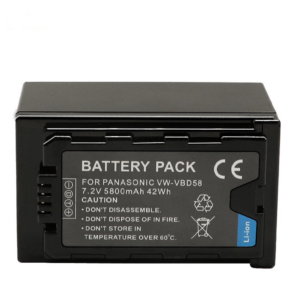 ใช้บังคับ พานาโซนิคVW-VBD58แบตเตอรี่ AJ-PX298 HC-MDH2กล้องไฟฟ้า VBD29 VBD78