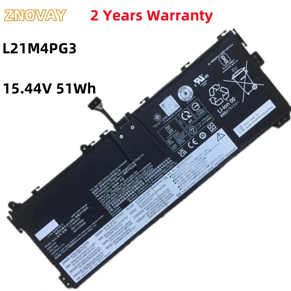 ZNOVAY L21C4PG3 5B11F53996 L21D4PG3 L21L4PG3แบตเตอรี่แล็ปท็อปสำหรับ Lenovo 5B11F54001 L21M4PG3