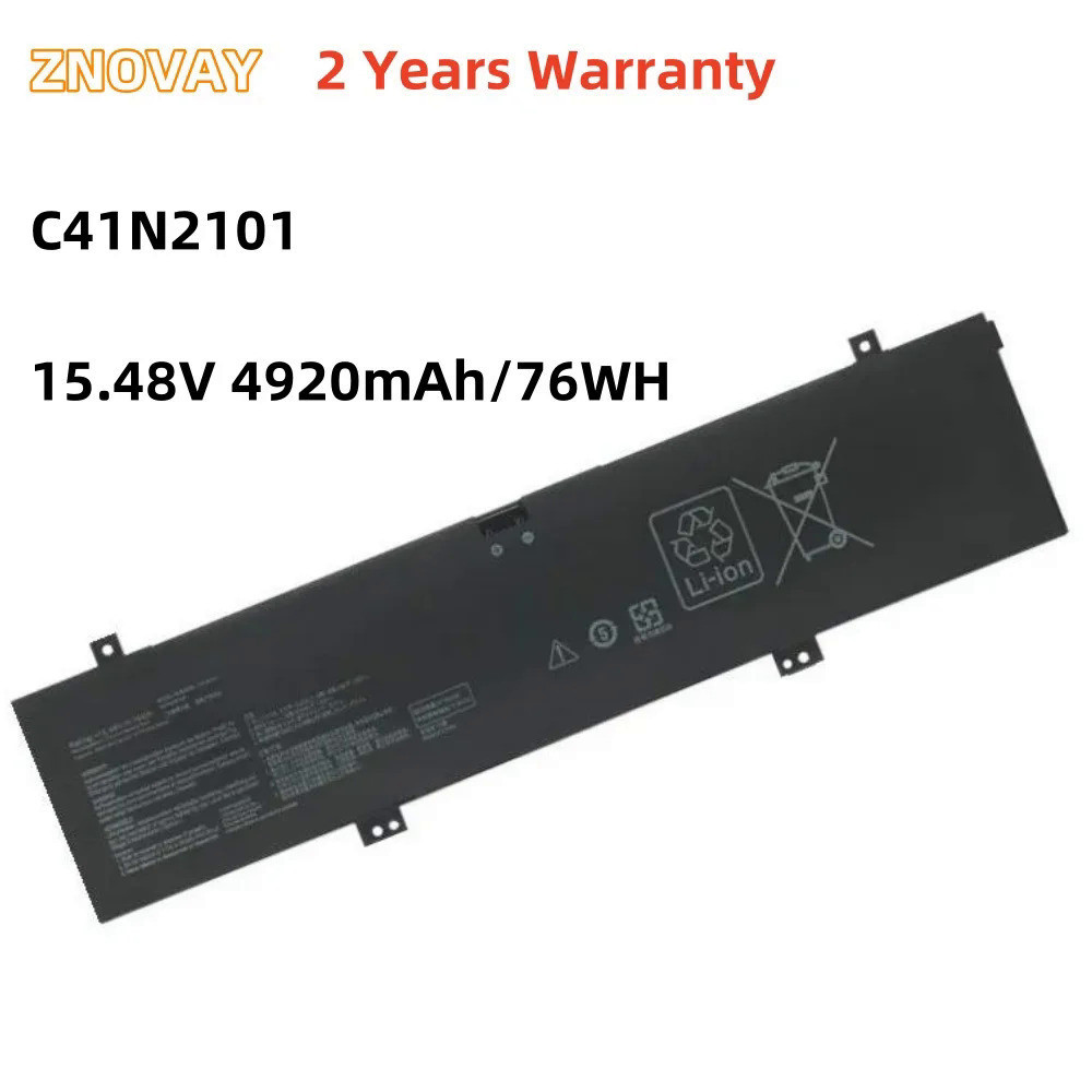 ZNOVAY C41N2101 15.48V 4920MAh/76WH แบตเตอรี่แล็ปท็อปสำหรับ ASUS FX517Z FX517ZE FX517ZM FX517ZR GA40