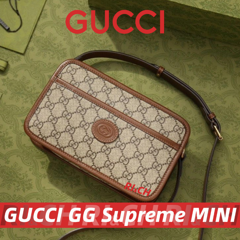 GUCCI MINI BAG WITH INTERLOCKING G BAG กุชชี่ #Rich ราคาถูกที่สุดใน Shopee แท้💯