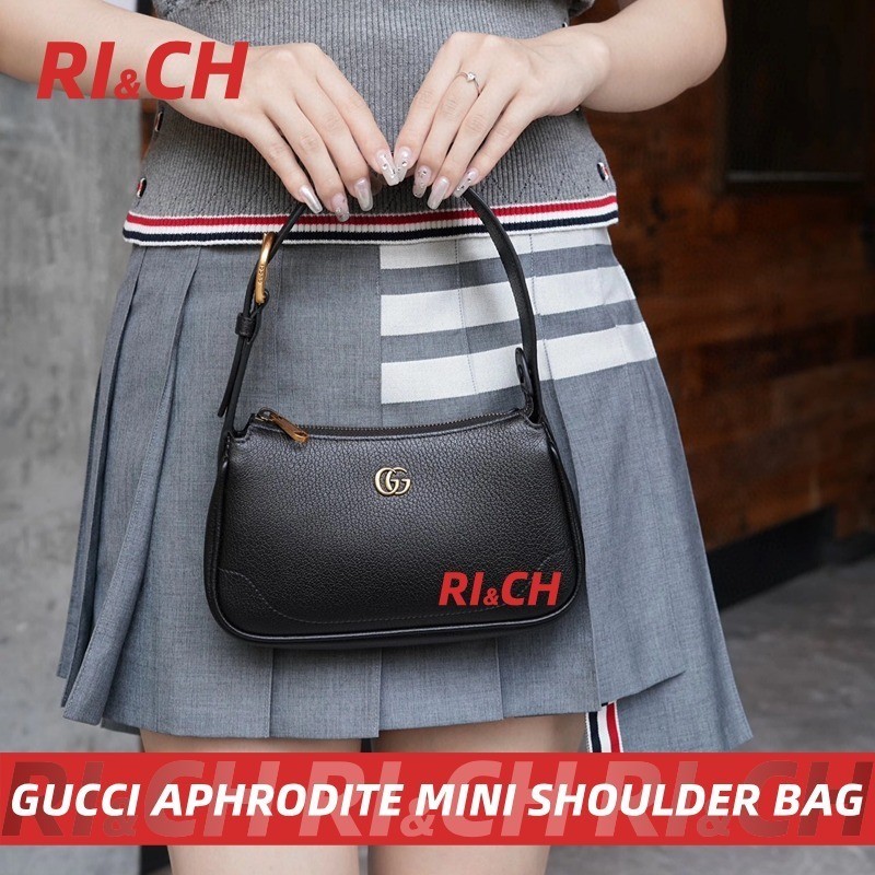 GUCCI APHRODITE MINI SHOULDER BAG Hobo Bag #Rich ราคาถูกที่สุดใน Shopee แท้💯