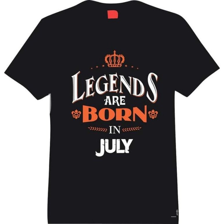 【High quality】UNISEX LEGENDS ARE BORN T-SHIRT (JULY, AUGUST & SEPTEMBER)