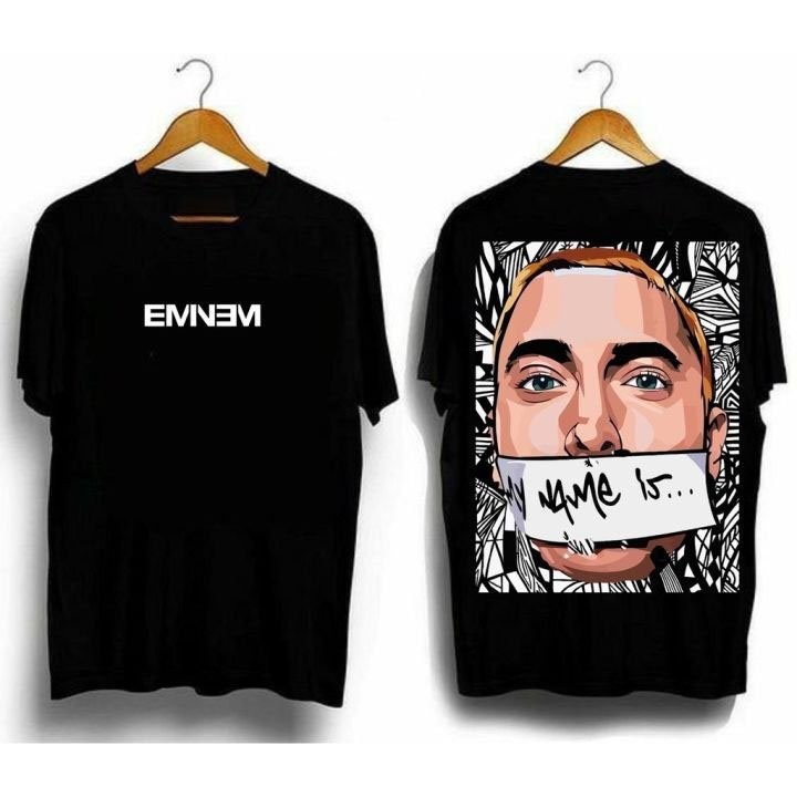 【High quality】Eminem SHIRT Crew Neck Colorful T-Shirt Best Selling Regular SHIRT Round Neck SHIRT FO