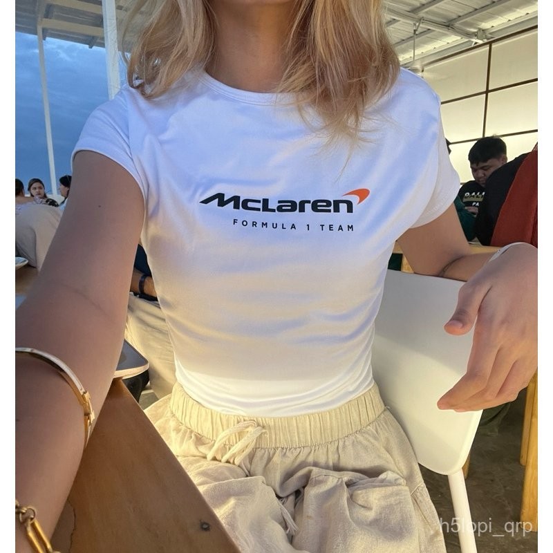 【High quality】Ferrari McLaren Mercedes F1 Team Logo Oversize Shirt