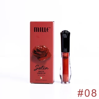 Mille ลิปจิ้มจุ่มเนื้อแมตต์ Satin Matte Liquid Lip 1.7g.