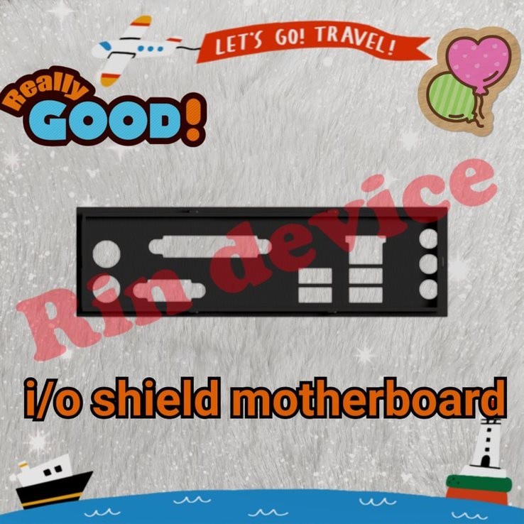 i/o shield mainboard ASUS P5KPL SE   #ฝาหลังเมนบอร์ด